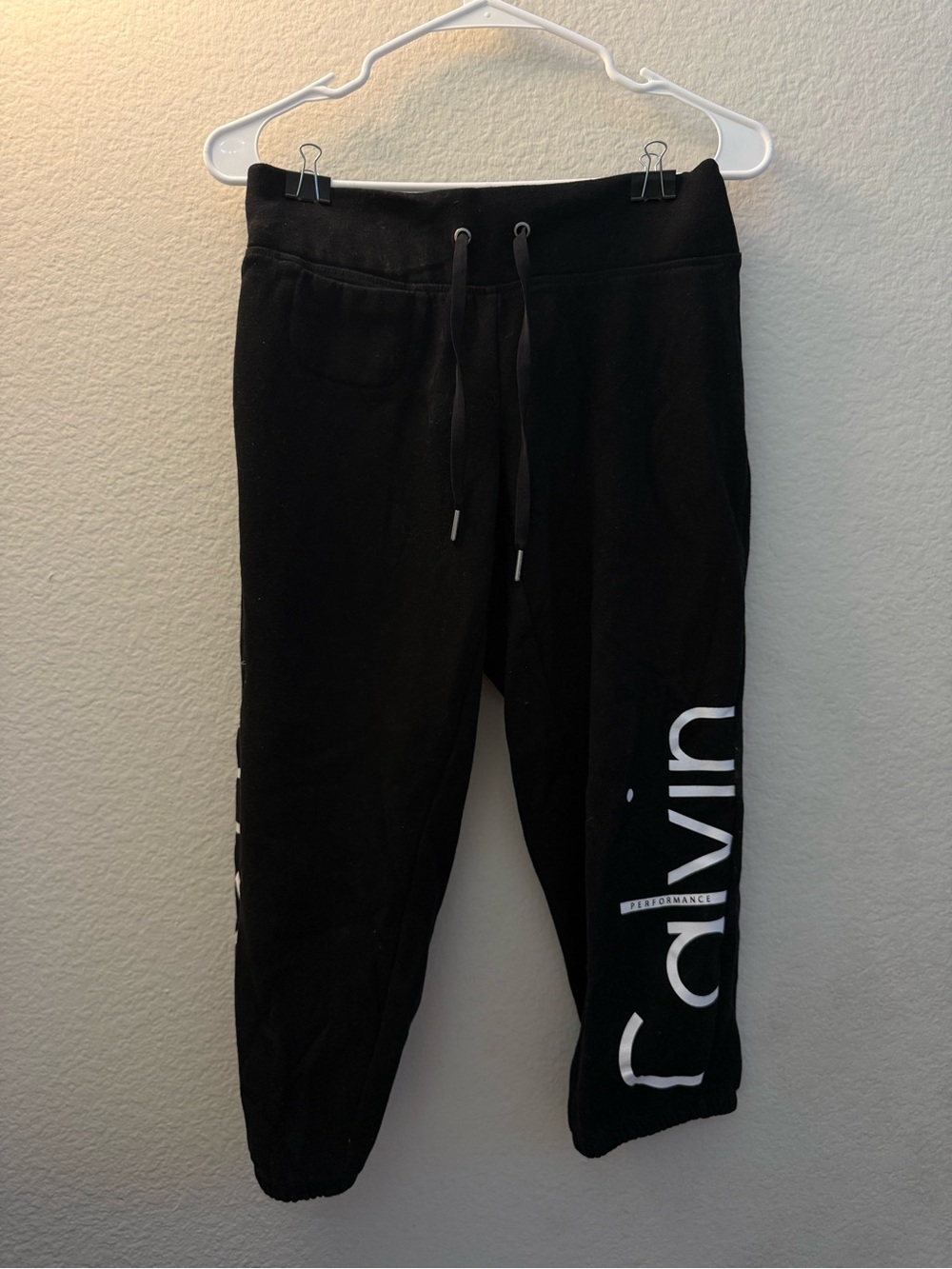 Calvin Klein Women's Black Logo Performance Sweatpants Size Small